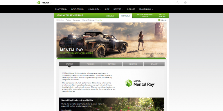 nvidia mental ray for maya 2018 free download
